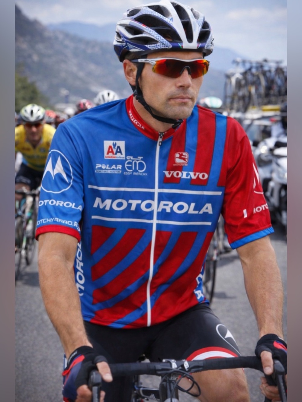 Giordana  Motorola Blue and Red Men's team Cycling Jersey 1995 lance Armstrong